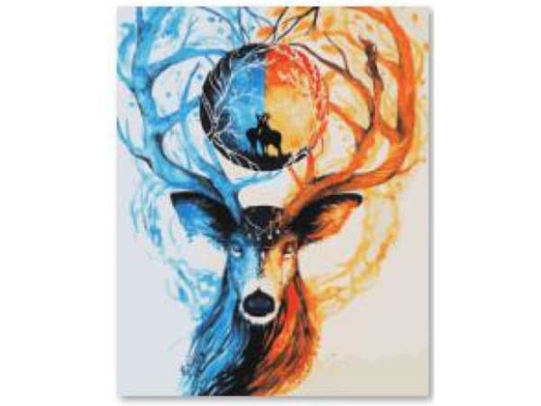 Timanttikirjonta, kuva, timanttimosaiikki timanttimaalaus, DEER 30x40cm