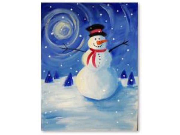 Diamantbroderi, bild, diamantmosaik diamantmålning, SNOWMAN 30x40cm