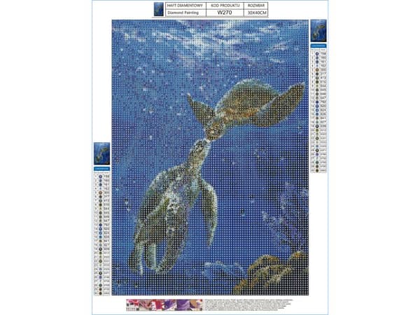 Diamantbroderi, Billede, Diamantmosaik Diamantmaleri, HAVSKILDpadder 30x40cm