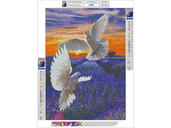 Diamantbroderi, Billede, Diamantmosaik Diamantmaleri, TO DUER 30x40cm