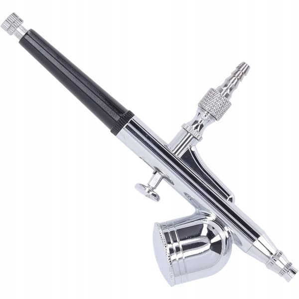 Målningsairbrush i fodral med metallbehållare, munstycke 0,5 mm