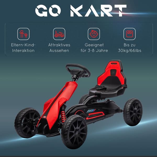 Polkuauto Gokart Punainen