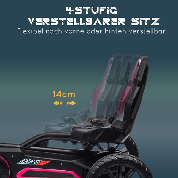 Polkuauto Gokart Rosa