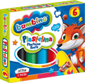 Miniatyrbild 3 av 4: Bambino Plasticine 6 färger