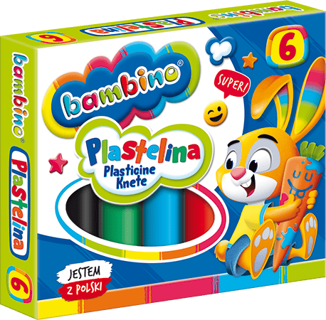 Bambino Plasticine 6 färger