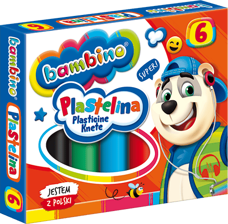 Bambino Plasticine 6 färger