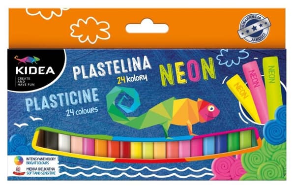 Muovailuvaha 24 väriä Neon Kidea