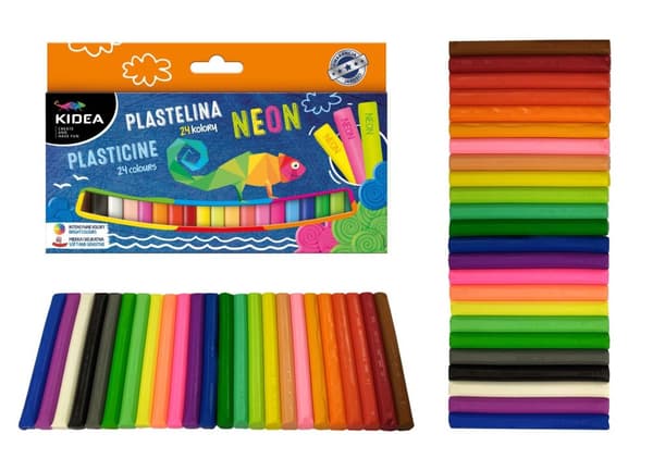 Muovailuvaha 24 väriä Neon Kidea