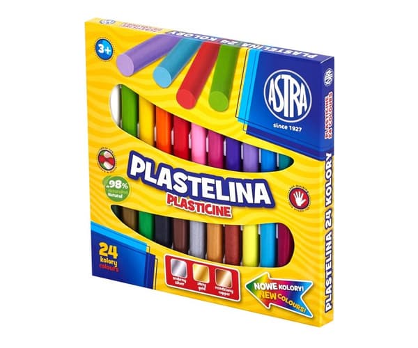 Plasticine 24 färger Astra