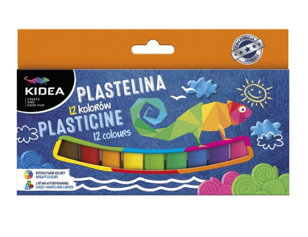 Kidea plasticine 12 farver