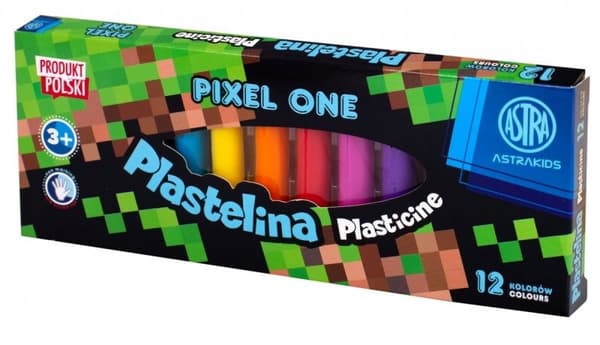 Plasticine 12 farver Pixel One Astra