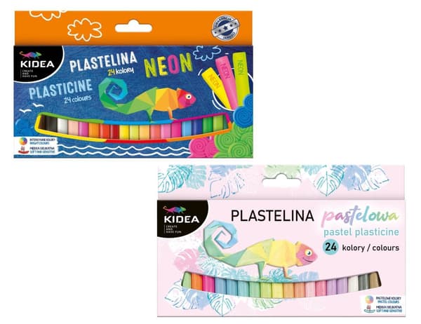 Muovailuvaha 24k Neon + 24k Pastel Kidea