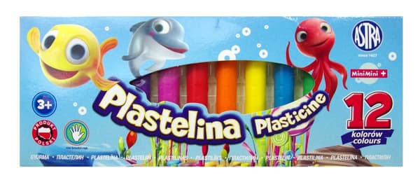 Plasticine 12 färger Mini Mini Astra