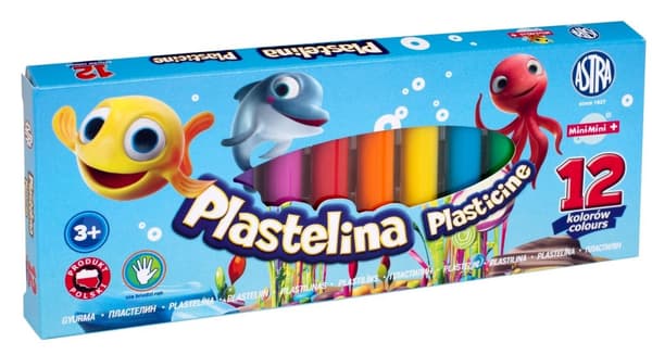 Plasticine 12 färger Mini Mini Astra