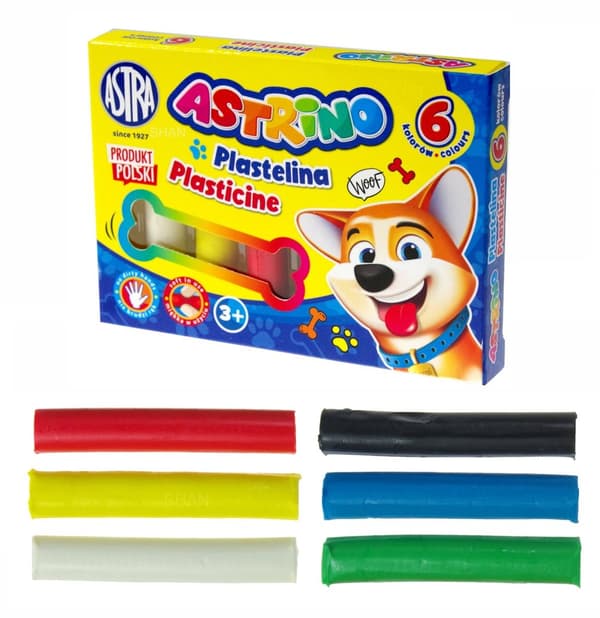 Muovailuvaha 6 väriä Astrino