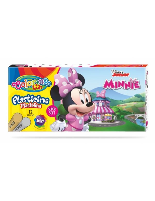 Rund plasticine 12 färger Minnie Colorino
