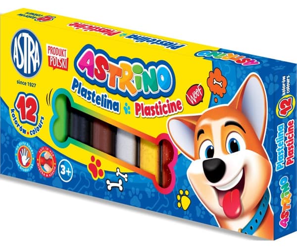 Plasticine 12 farver Astrino