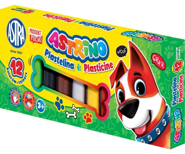 Plasticine 12 farver Astrino