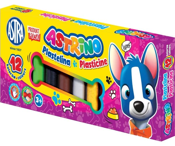 Plasticine 12 farver Astrino