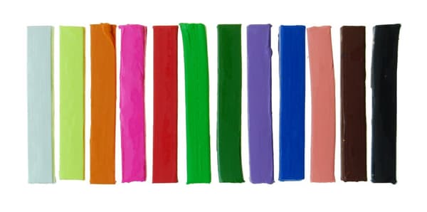 Skola plasticine kvadrat 12 färger Happy Color