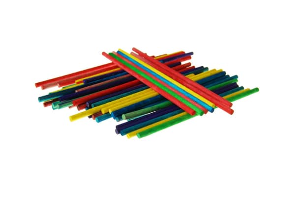 Luovat tikut pyöreät värilliset 9cm 3mm 50 kpl Shan