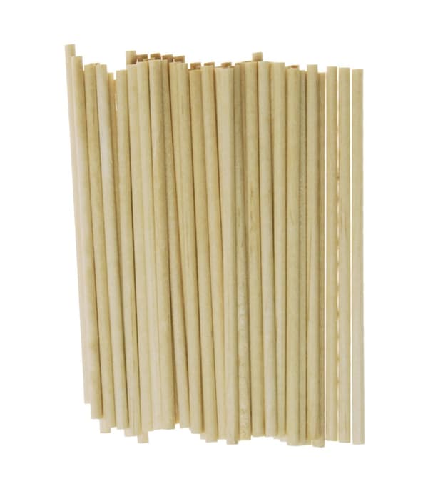 Kreativa pinnar runda naturliga 9cm 3mm 50 st Shan