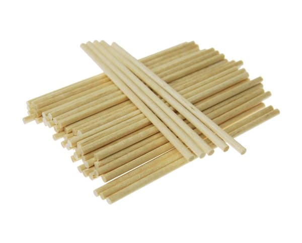 Kreativa pinnar runda naturliga 9cm 3mm 50 st Shan