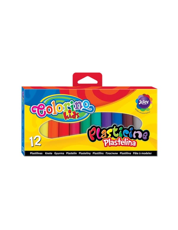Rund plasticine 12 färger Colorino