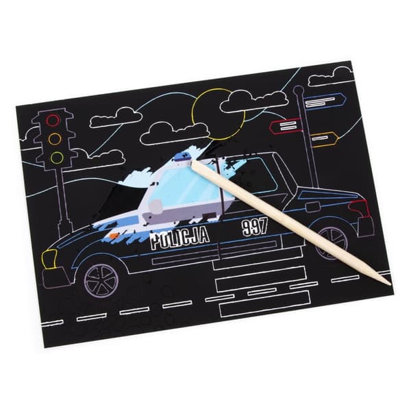 Kidea Cars Scratch Art 6 ark