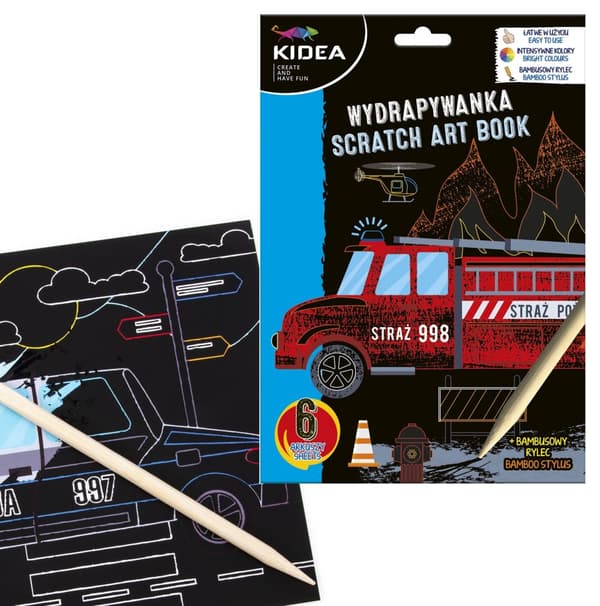 Kidea Cars Scratch Art 6 arkkia