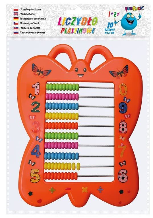 Plast abacus 10 rækker Butterfly Titanum