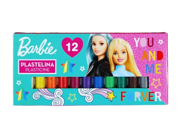 Plasticine 12 farver Barbie Majewski