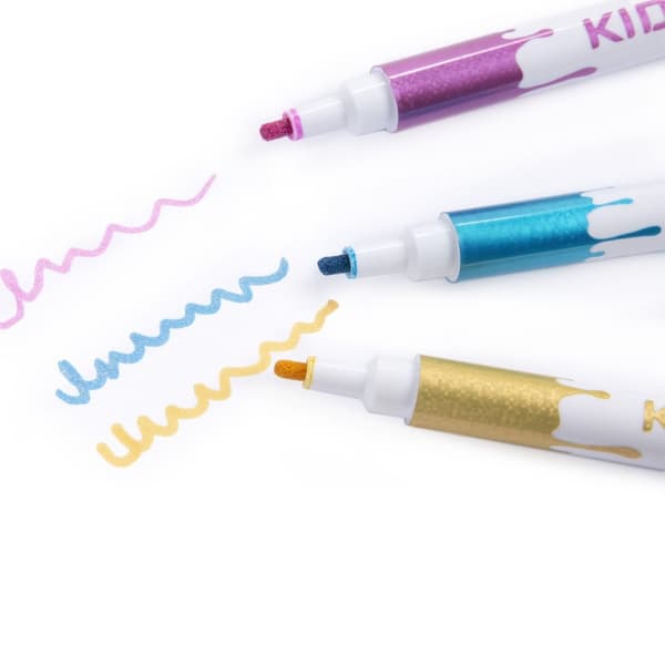 Kidea Glitter Markers 5 farver