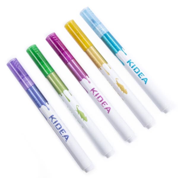 Kidea Glitter Markers 5 farver