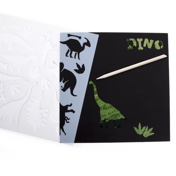 Kidea Dinosaurier Scratch Art + Mall