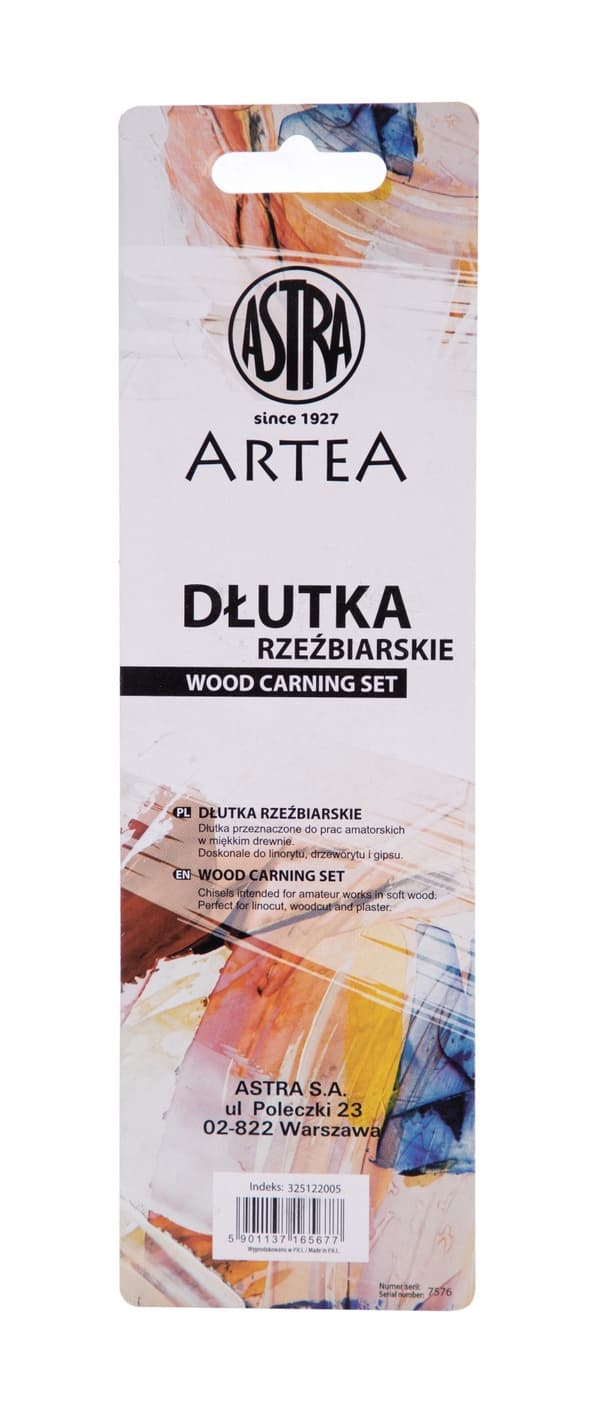 Artea Astra træskærermejsler sæt med 3 stk
