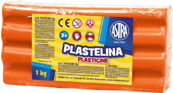 Muovailuvaha 1kg Astra Orange
