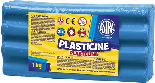 Plasticine 1 kg Astra Blå