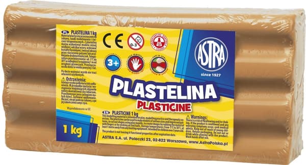 Plasticine 1 kg Astra Ljusbrun