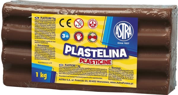 Plasticine 1 kg Astra Brown