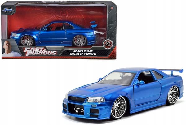 NISSAN Skyline Fast & Furious O'Conner JADA 1:24 Fast & Furious Metal