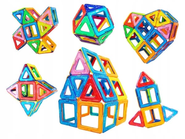 Magnetiske blokke 46 stk. pariserhjul