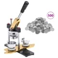 Miniatyrbild 1 av 2: Knappmaskin med 500 st knappnålsdelar 58mm roterbar stans