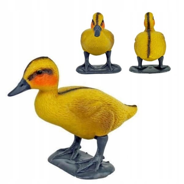 Stående ankunge dekorativ trädgårdsfigur 18 x 13,5 cm