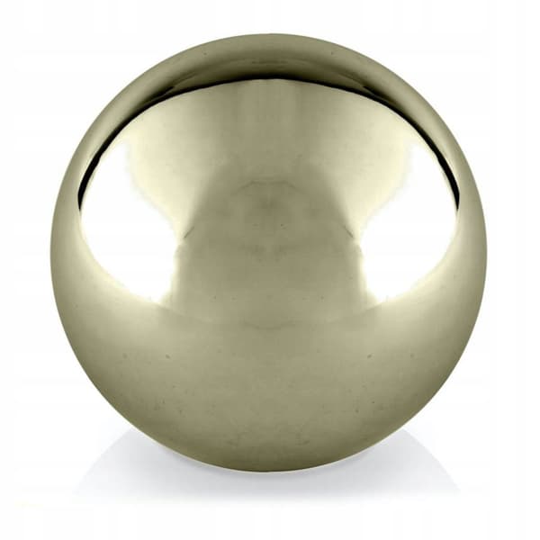 Keramisk dekorboll 11 cm guld