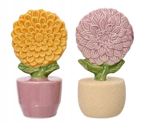 Dekorativ porslinsfigur blomma dahlia 14 cm
