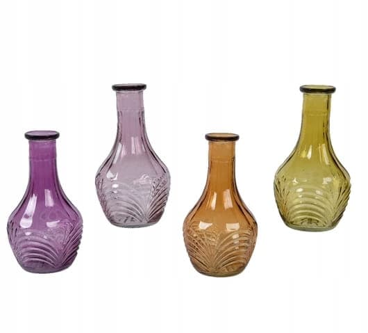 Dekorativ glasvas för blommor 18x9,5 cm
