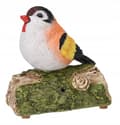 Miniatyrbillede 1 af 2: Havefigur fugl med lyd 14,5x14x8,5 cm