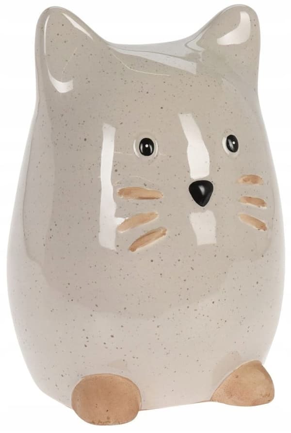 Kattfigur i porslin 14,3 x 14,5 x 20,5 cm