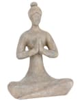 Pikkukuva 1 / 4: Koristeellinen figuuri joogaa harjoittavasta naisesta 29,5 cm Harmaa